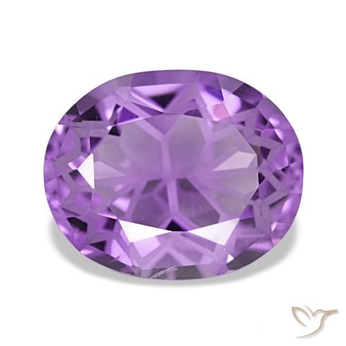 Ametista naturale viola da 4,19 ct, taglio ovale, VVS