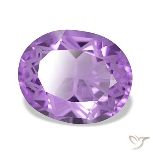 Ametista naturale viola da 4,19 ct, taglio ovale, VVS