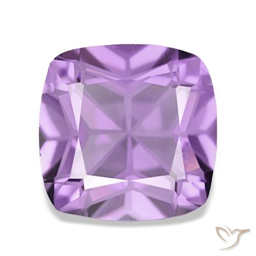 Ametista naturale viola da 3,60 ct, taglio a cuscino, VVS-VS
