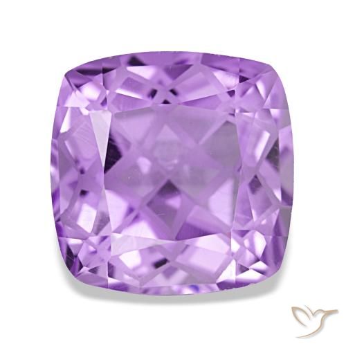 Ametista naturale viola da 4,49 ct, taglio a cuscino, VVS