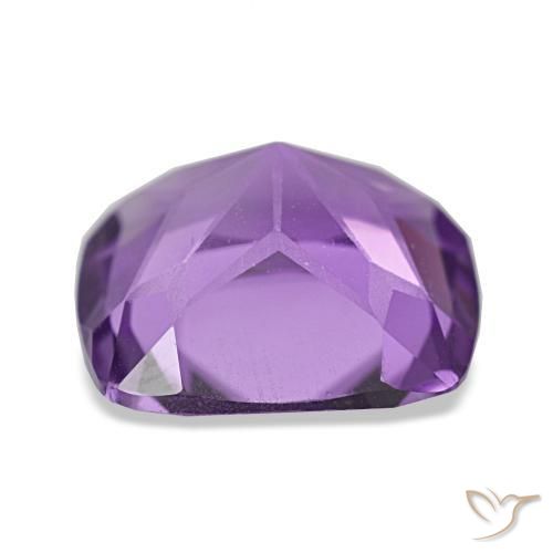 Ametista naturale viola da 3,21 ct, taglio a cuscino, VVS