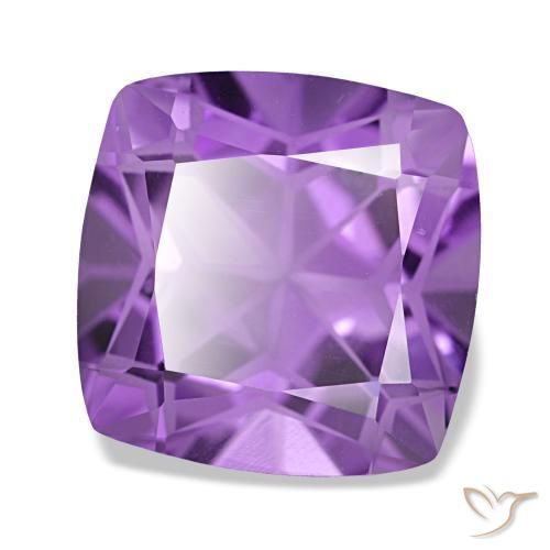 Ametista naturale viola da 4,08 ct, taglio a cuscino, VVS-VS