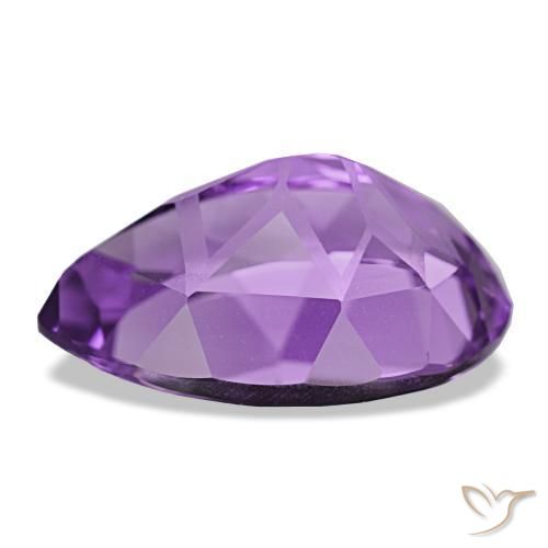 Ametista naturale viola da 11,22 ct, taglio a pera, VVS-VS