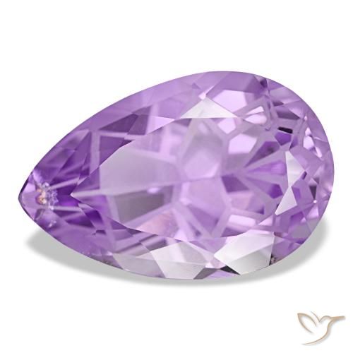 Ametista naturale viola da 12,05 ct, taglio a pera, VS-SI