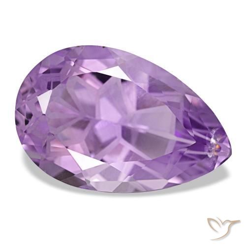 Ametista naturale viola da 12,05 ct, taglio a pera, VS-SI