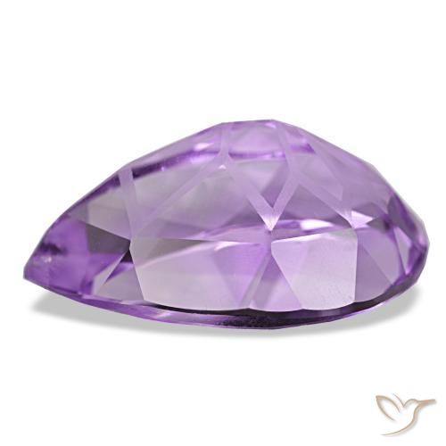 Ametista naturale viola da 12,05 ct, taglio a pera, VS-SI