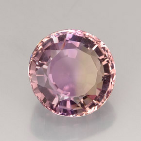 Ametrina naturale bicolore da 18,16 ct, taglio rotondo, IF