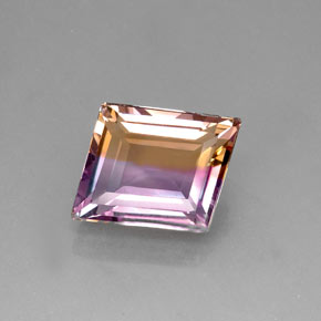 Ametrina naturale bicolore da 17,14 ct, forma fantasia, IF