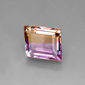 Ametrina naturale bicolore da 17,14 ct, forma fantasia, IF