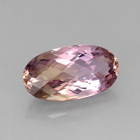Ametrina naturale bicolore da 12,86 ct, taglio ovale, IF