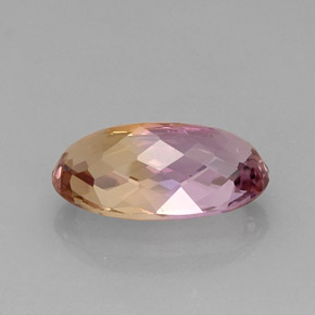 Ametrina naturale bicolore da 12,86 ct, taglio ovale, IF