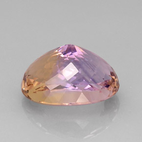 Ametrina naturale bicolore da 16,60 ct, taglio ovale, IF