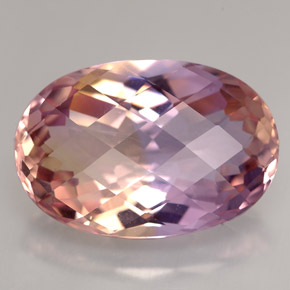 Ametrina naturale bicolore da 14,26 ct, taglio ovale, IF