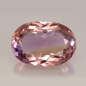 Ametrina naturale bicolore da 12,47 ct, taglio ovale, VVS-VS