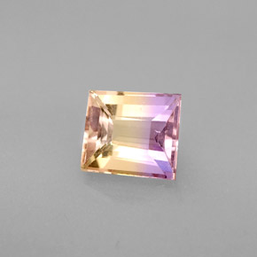 Ametrina naturale bicolore da 1,33 ct, forma fantasia, VS