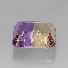 Ametrina naturale bicolore da 12,12 ct, taglio smeraldo, VVS