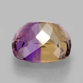 Ametrina naturale bicolore da 10,08 ct, taglio a cuscino, VVS-VS