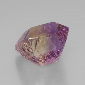 Ametrina naturale bicolore da 12,65 ct, taglio a cuscino, VVS