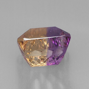 Ametrina naturale bicolore da 11,34 ct, taglio smeraldo, VVS