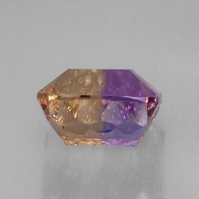 Ametrina naturale bicolore da 11,58 ct, taglio smeraldo, VVS