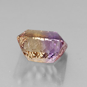 Ametrino Bicolore naturale da 11.50 ct, Taglio smeraldo, VVS