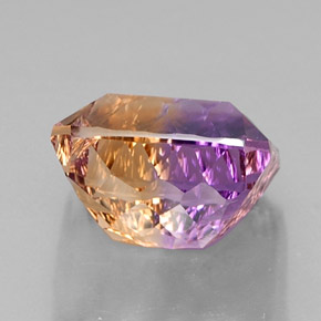 Ametrina naturale bicolore da 13,58 ct, taglio smeraldo, VVS