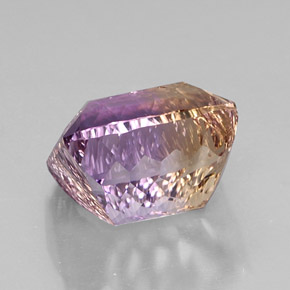 Ametrina naturale bicolore da 14,73 ct, taglio smeraldo, VVS-VS