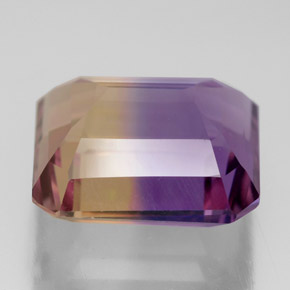 Ametrina naturale bicolore da 7,95 ct, taglio smeraldo, VVS
