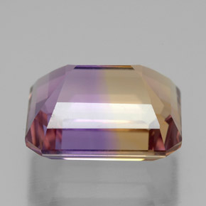 Ametrino Bicolore naturale da 8.52 ct, Taglio smeraldo, VVS