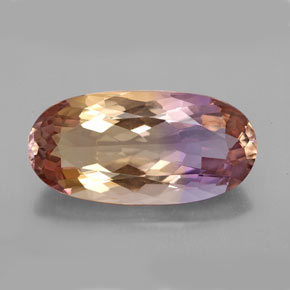 Ametrina naturale bicolore da 18,48 ct, taglio ovale, VVS