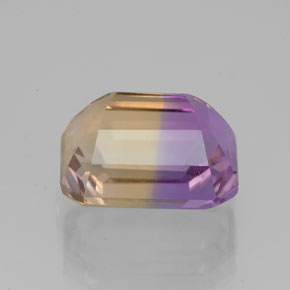 Ametrino Bicolore naturale da 4.47 ct, Taglio smeraldo, VVS
