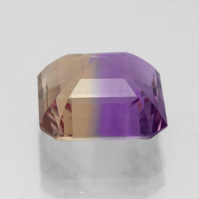 Ametrina naturale bicolore da 4,79 ct, taglio smeraldo, VVS