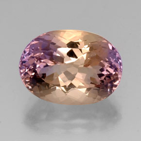 Ametrina naturale bicolore da 8,82 ct, taglio ovale, VVS-VS