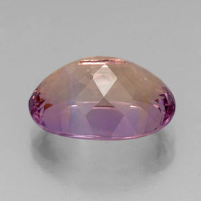 Ametrina naturale bicolore da 8,82 ct, taglio ovale, VVS-VS