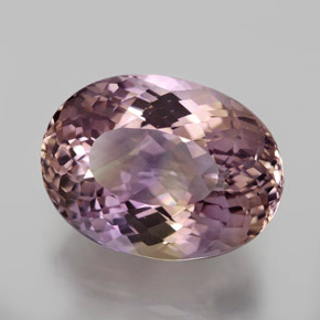 Ametrina naturale bicolore da 12,55 ct, taglio ovale, VVS