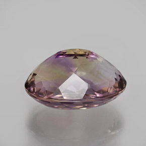 Ametrina naturale bicolore da 12,55 ct, taglio ovale, VVS