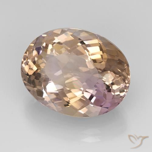Ametrino Bi-Colore naturale da 12.07 ct, Ovale, VVS