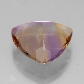 Ametrina naturale bicolore da 7,13 ct, trillion, VVS-VS