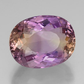 Ametrina naturale bicolore da 17,66 ct, taglio ovale, VVS-VS