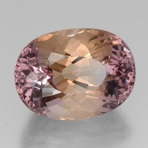 Ametrina naturale bicolore da 19,41 ct, taglio ovale, VVS