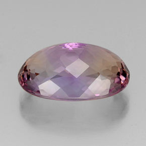 Ametrina naturale bicolore da 12,46 ct, taglio ovale, VVS