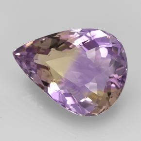 Ametrina naturale bicolore da 14,61 ct, taglio a pera, VS