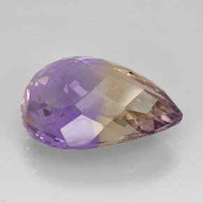 Ametrina naturale bicolore da 14,61 ct, taglio a pera, VS