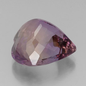 Ametrina naturale bicolore da 14,43 ct, a forma di cuore, VVS