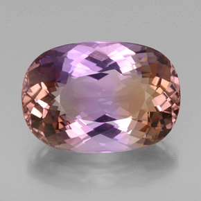 Ametrina naturale bicolore da 25,08 ct, taglio ovale, VVS