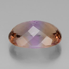 Ametrina naturale bicolore da 25,08 ct, taglio ovale, VVS