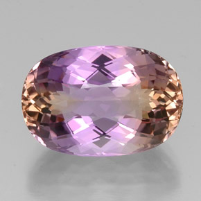 Ametrina naturale bicolore da 16,93 ct, taglio ovale, VS