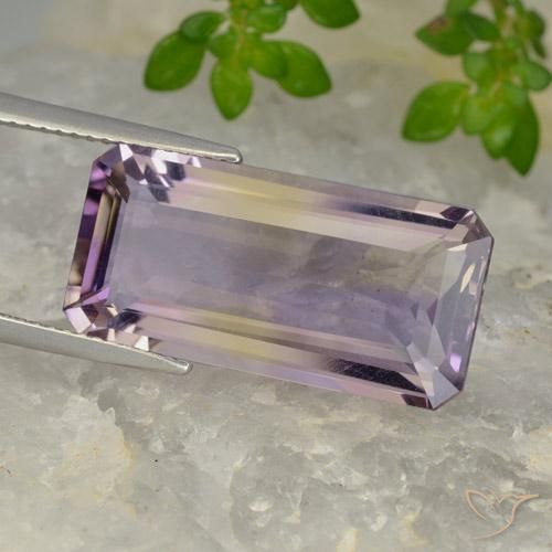Ametrino Bi-Colore naturale da 11.71 ct, Ottagonale / Taglio smeraldo, VVS-VS