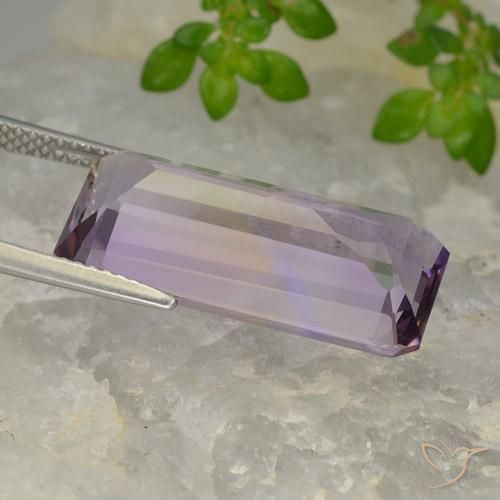 Ametrino Bi-Colore naturale da 11.71 ct, Ottagonale / Taglio smeraldo, VVS-VS