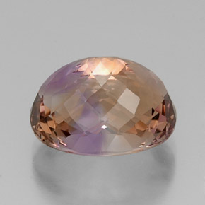 Ametrina naturale bicolore da 11,43 ct, taglio ovale, VVS
